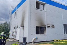 V areálu čističky odpadních vod v Plzni hořelo