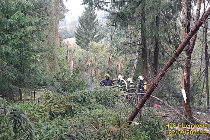 Pondělní nehodu letadla u Balkové nepřežil pilot, žádné další mrtvé osoby policie nenašla