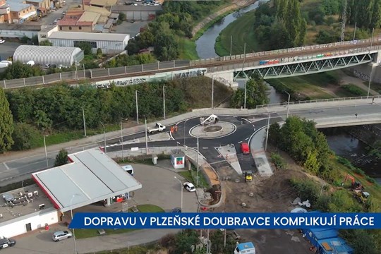 Dopravu v plzeňské Doubravce komplikují práce na silnici