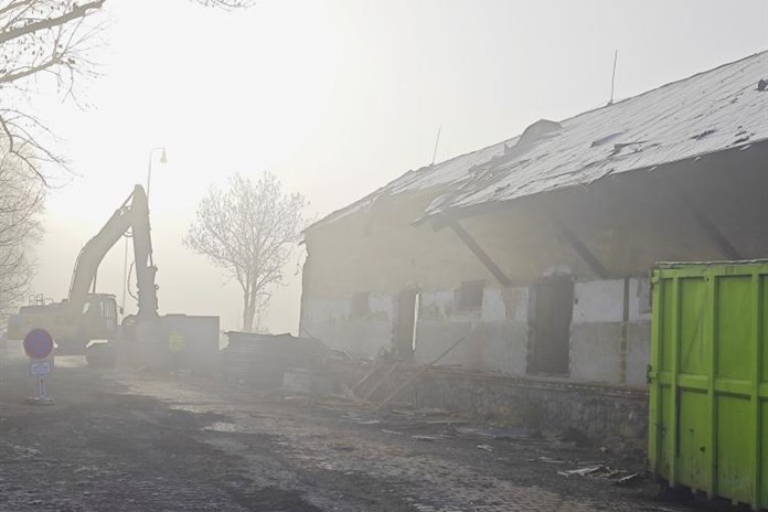 Demolice na domažlickém nádraží