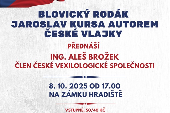 Blovice si připomenou 150 let od narození autora české vlajky