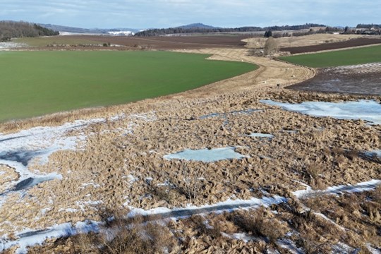 Bobr projektantem, kraj stavitelem: U Ostřetic vznikl unikátní azyl pro jeřáby i vydry