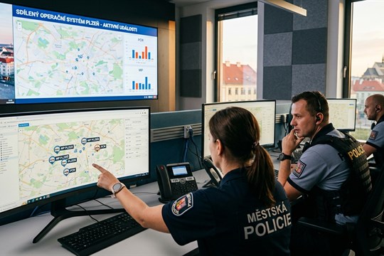 Konec čekání i duplicit. Plzeň spouští systém, který zrychlí příjezd policejních hlídek
