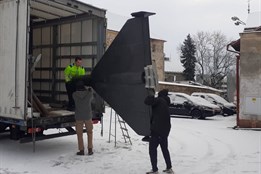 Mrazivá podívaná na náměstí. V Plzni se objeví maketa dronu, kterou...