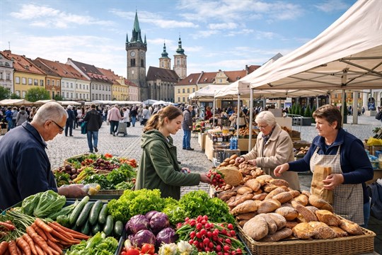 Klatovy zahajují sezónu trhů: Na náměstí Míru se vrací farmáři i tradiční řemesla 