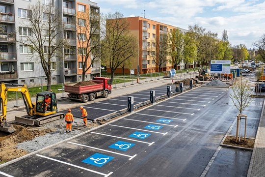 Skvrňany získají díky úpravám desítky nových parkovacích míst